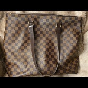 RARE Louis Vuitton Cabas Mezzo in Damier Ebene